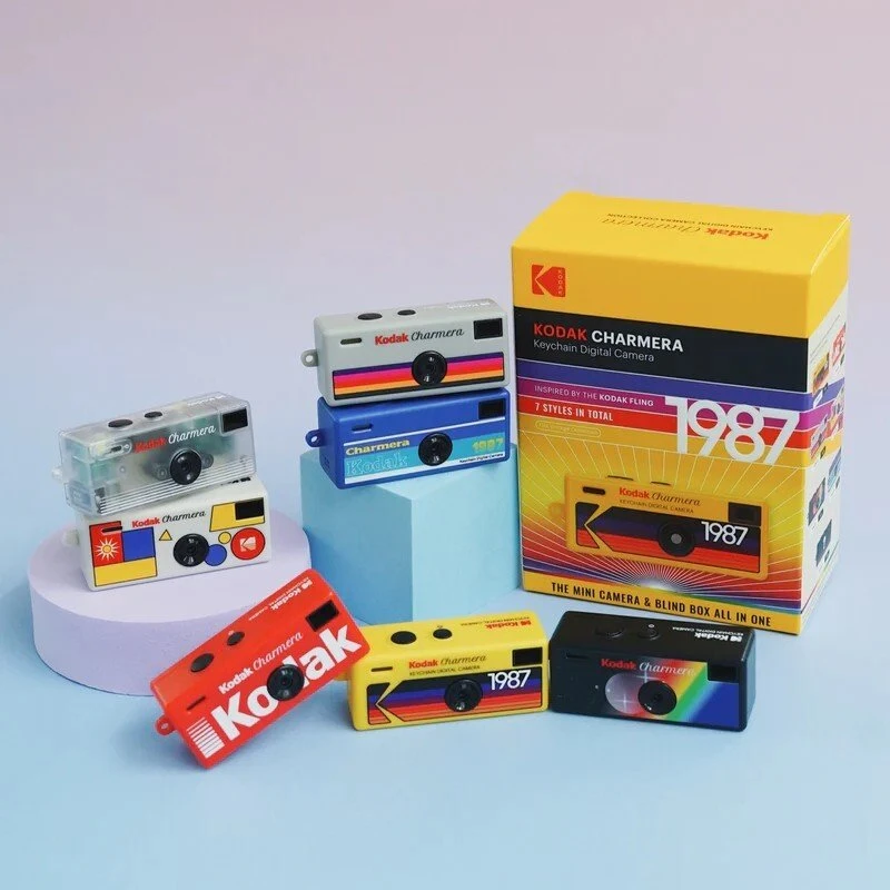 Kodak Charmera raktų pakabukas skaitmeniniams fotoaparatams žaliuzių dėžutė