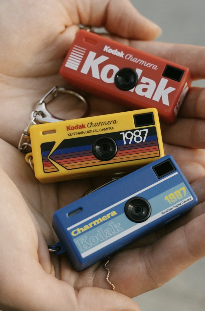Kodak Charmera raktų pakabukas skaitmeniniams fotoaparatams žaliuzių dėžutė
