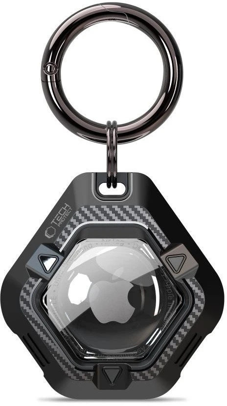 Tech-Protect Defense dėklas skirtas Apple AirTag 1/2 – juodos spalvos