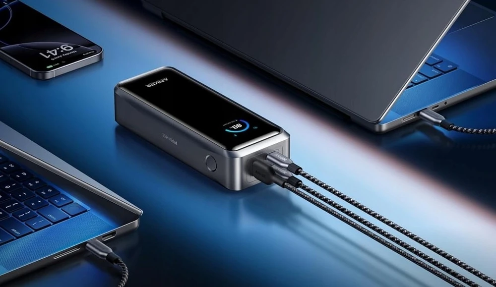 Anker Prime 26 250 mAh 300 W nešiojamas power bankas su 3 lizdais, juodas