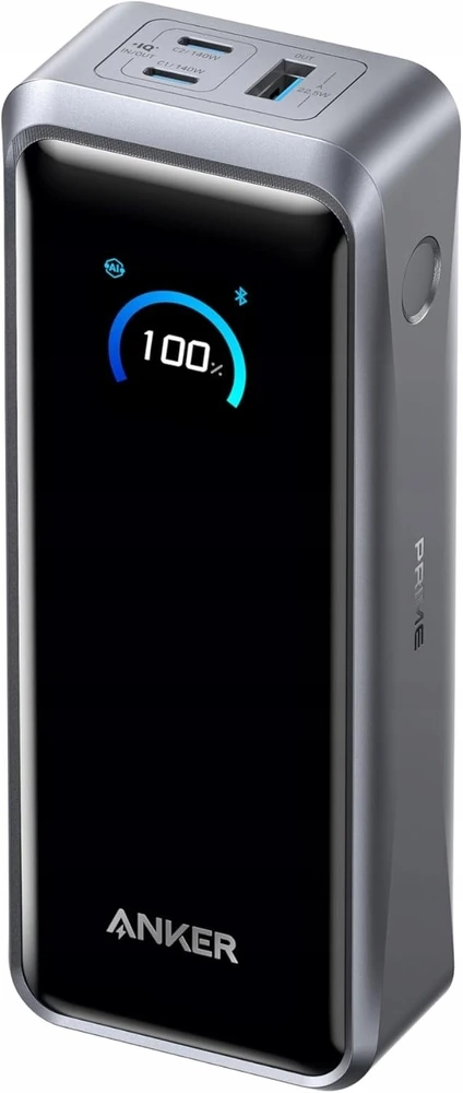Anker Prime 26 250 mAh 300 W nešiojamas power bankas su 3 lizdais, juodas