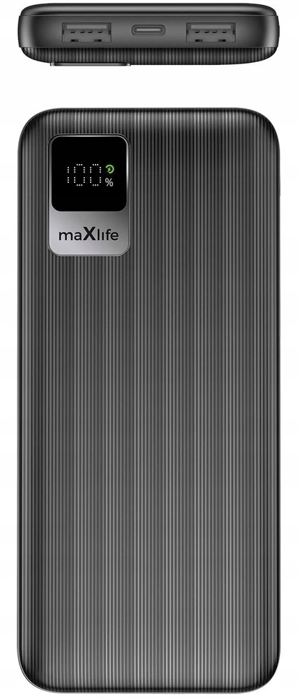 Maxlife išorinė baterija MXPB-07 10000 mAh juoda