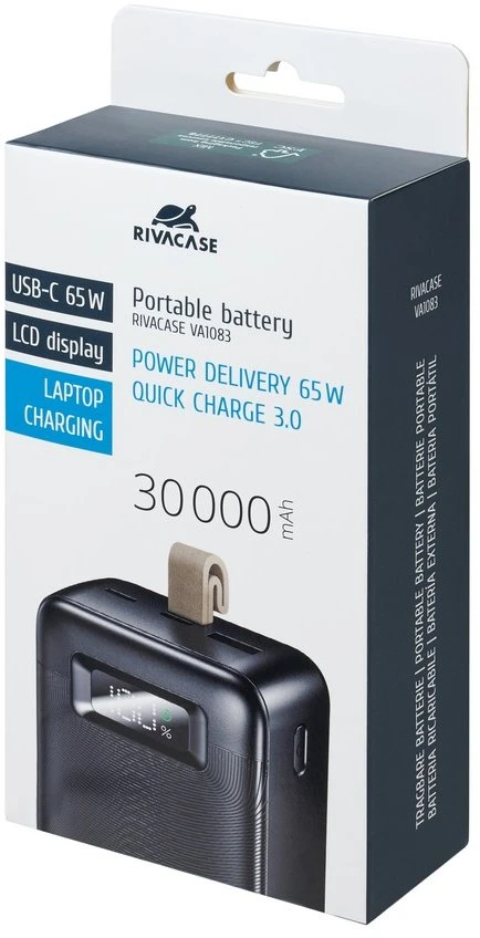 Importuoti išoriniai akumuliatoriai USB 30000MAH/VA1083 RIVACASE