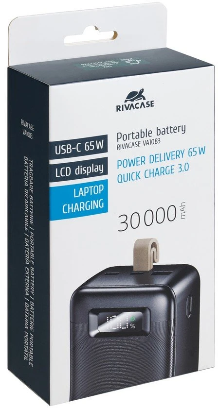 Importuoti išoriniai akumuliatoriai USB 30000MAH/VA1083 RIVACASE