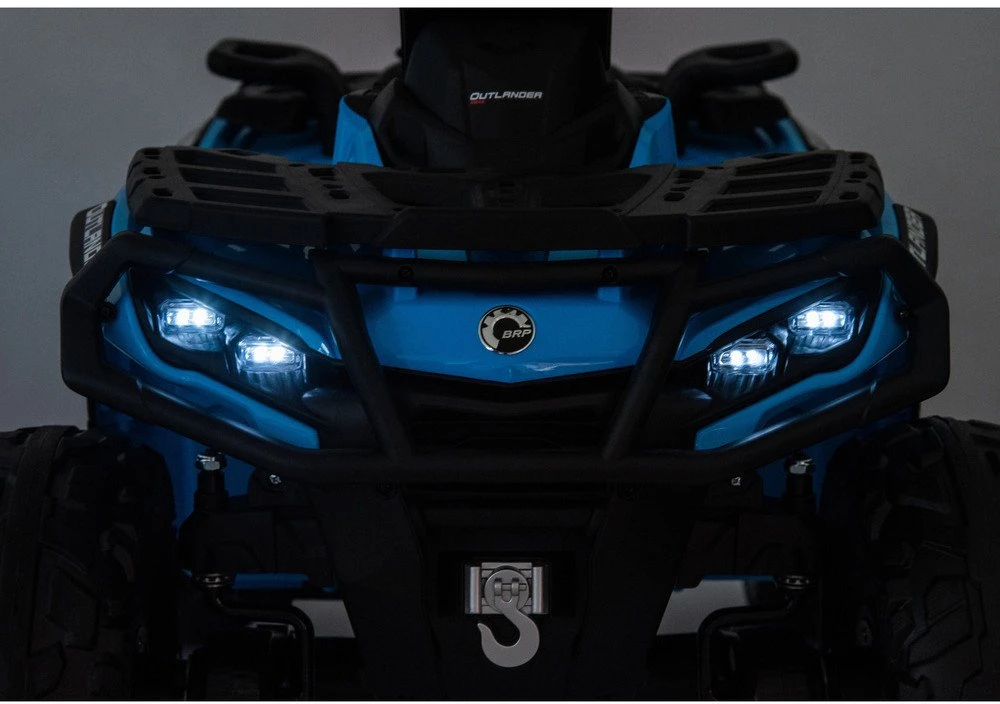 Lean Cars Vaikiškas keturratis Can Am Outlander 4x4 DK-CA005 mėlynas