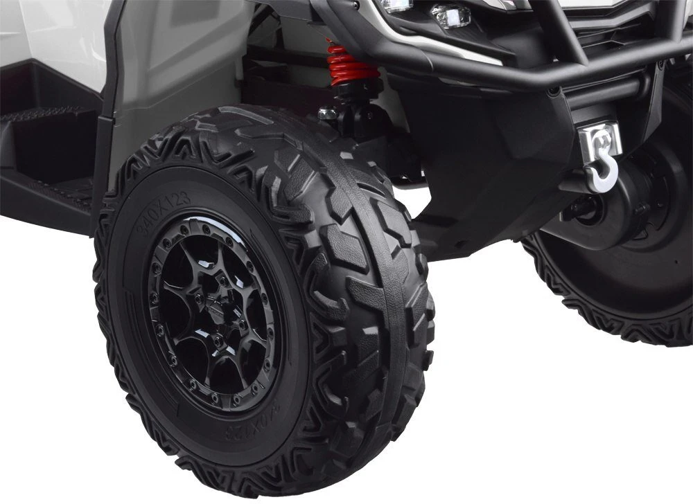 Import Super Toys Jokomisiada Baterija varomas keturratis vaikams 2 asmenims CAN-AM OUTLANDER 4x4 LED panelė PA0326