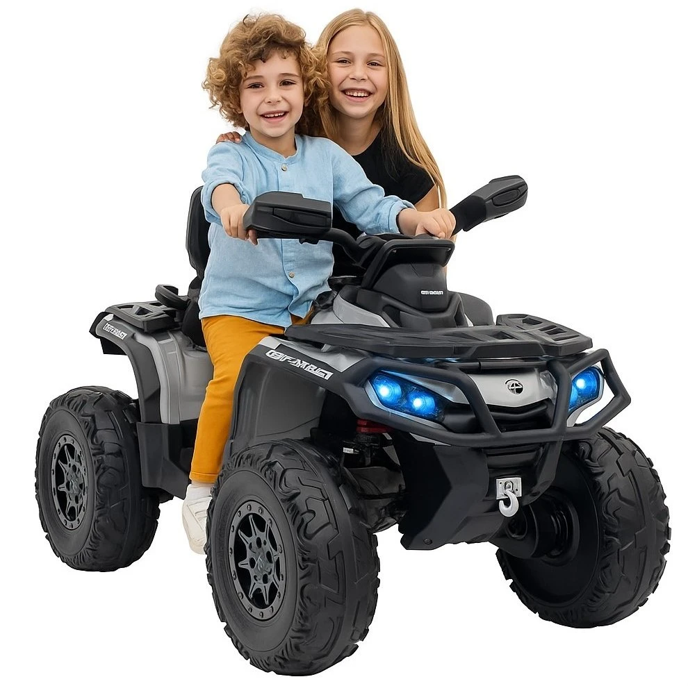 Import Super Toys Jokomisiada Baterija varomas keturratis vaikams 2 asmenims CAN-AM OUTLANDER 4x4 LED panelė PA0326
