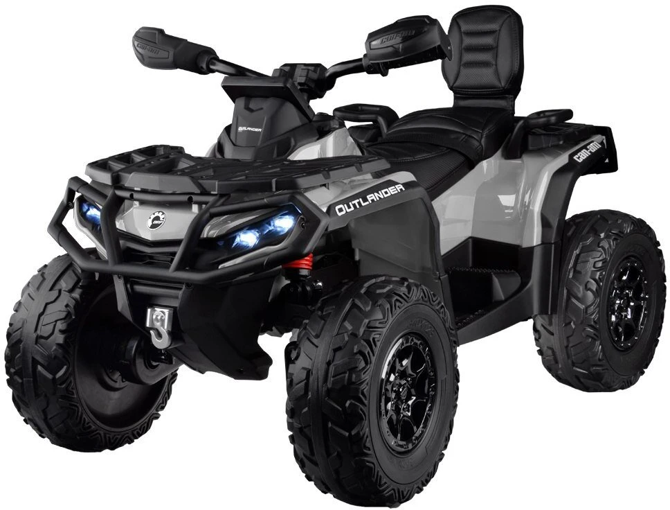 Import Super Toys Jokomisiada Baterija varomas keturratis vaikams 2 asmenims CAN-AM OUTLANDER 4x4 LED panelė PA0326