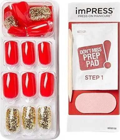 KISS Lipnūs nagai imPRESS Memories 30 vnt.