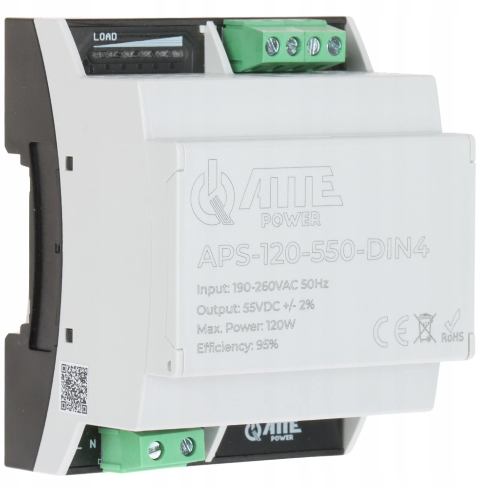 IMPULSINIS MAITINTUVAS APS-120-550-DIN4 ATTE