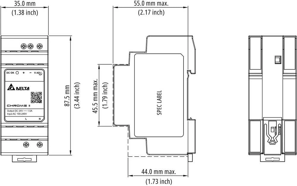 IMPULSINIS MAITINTUVAS DRC-12V030W-1RZ Delta Electronics