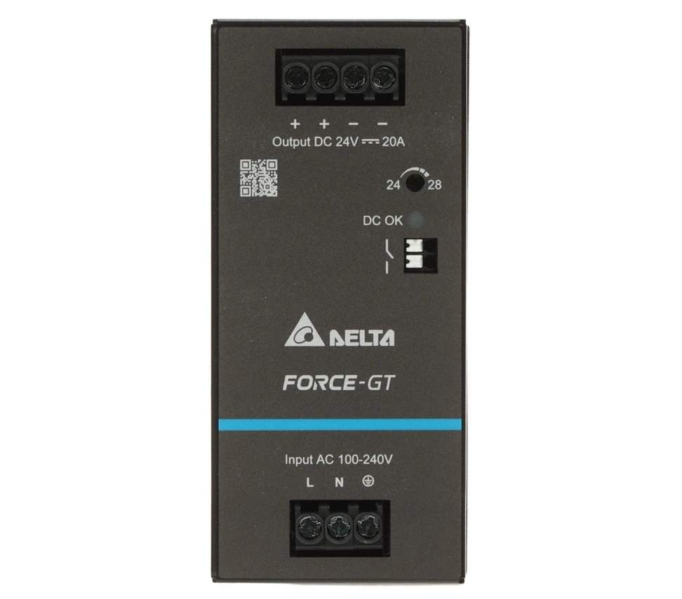 IMPULSINIS MAITINTUVAS DRF-24V480W1GBA FORCE-GT (1 FAZĖ) Delta Electronics