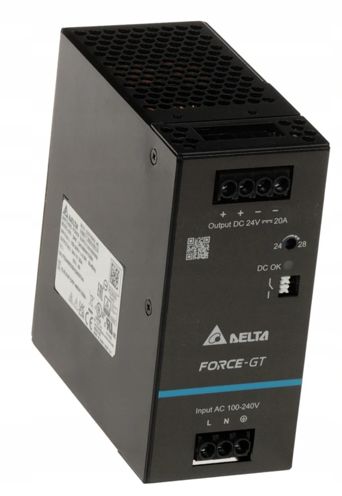 IMPULSINIS MAITINTUVAS DRF-24V480W1GBA FORCE-GT (1 FAZĖ) Delta Electronics
