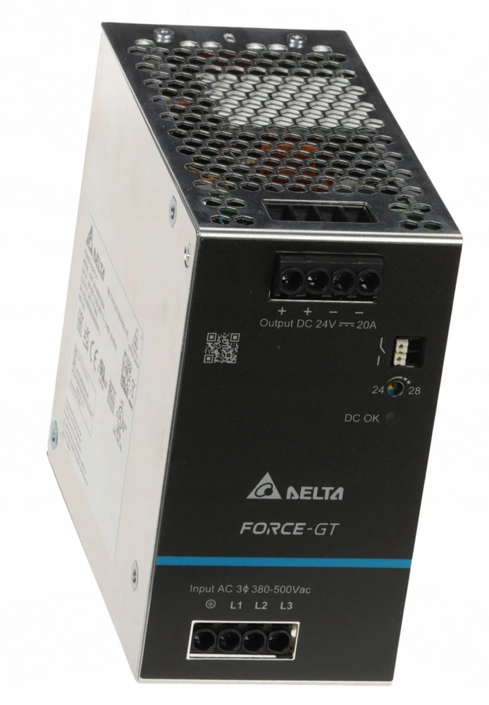 IMPULSINIS MAITINTUVAS DRF-24V480W3GBA FORCE-GT (3 FAZĖS) Delta Electronics