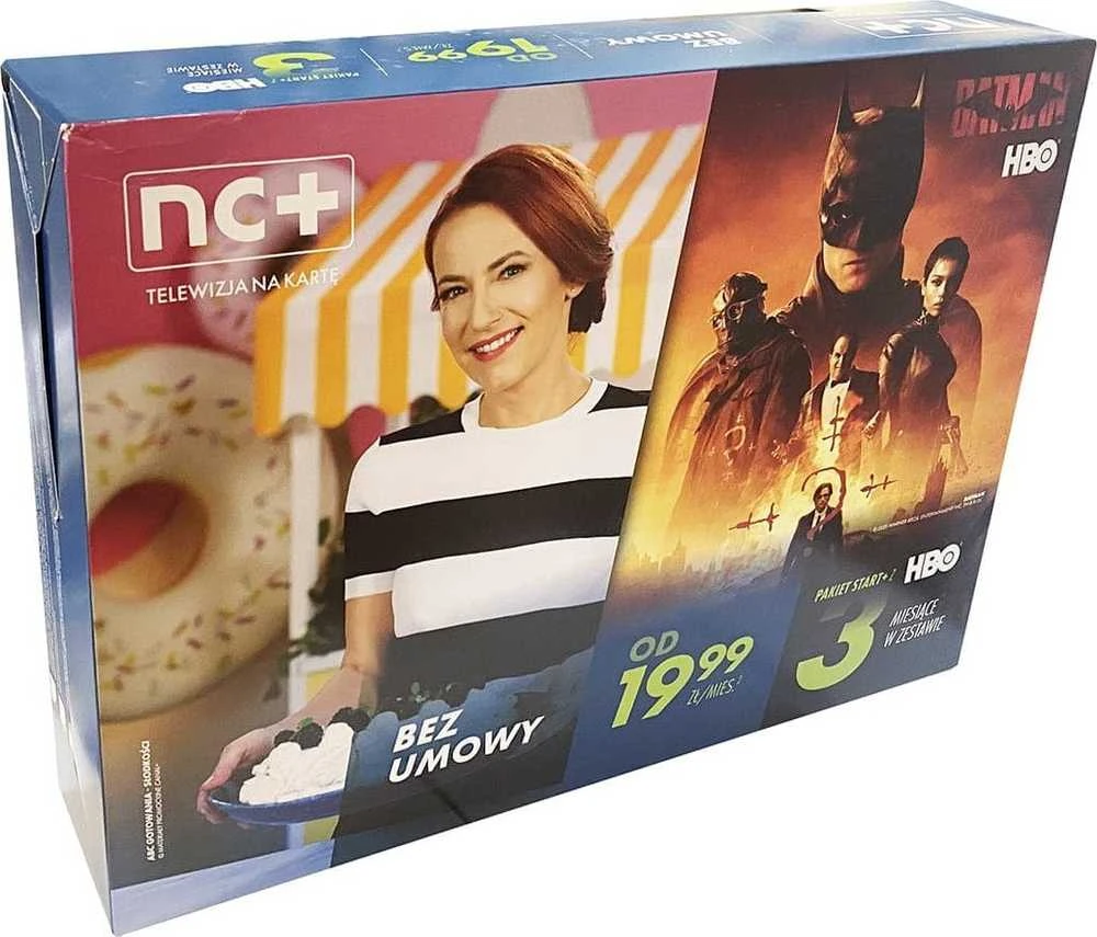 Usługa Oem NC+ išankstinio mokėjimo TV paslauga su HBO paketu, skirta Start+ BG5