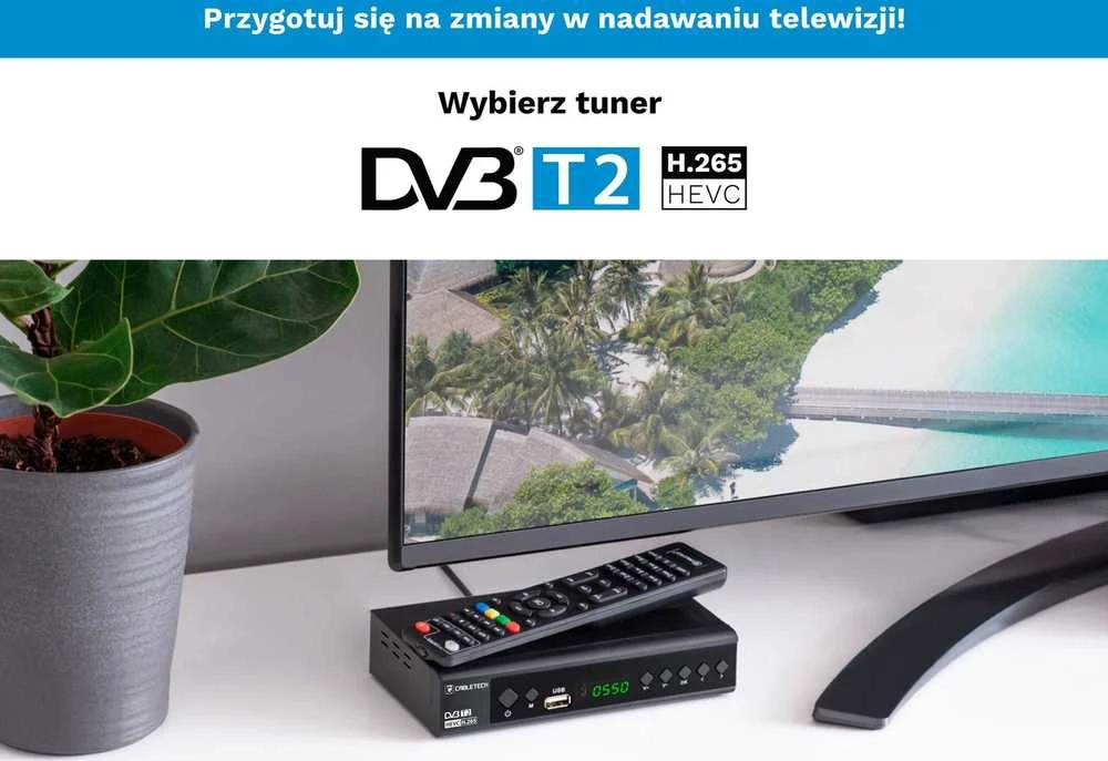 DVB-T/C imtuvas Hevc H.265 10bit Cabletech