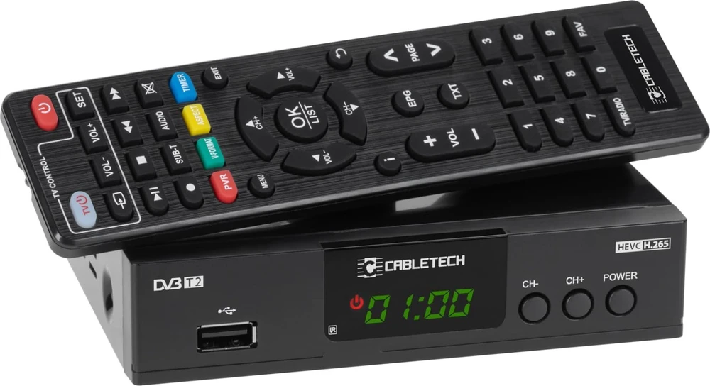 Cabletech DVB-T2 H.265 HEVC imtuvas