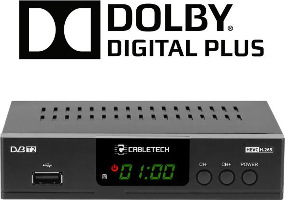 Cabletech DVB-T2 H.265 HEVC imtuvas
