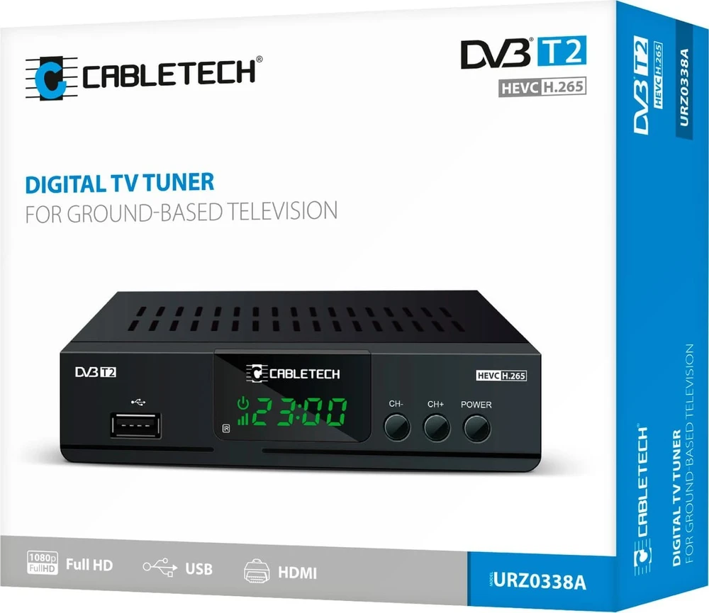 Cabletech DVB-T2 H.265 HEVC imtuvas