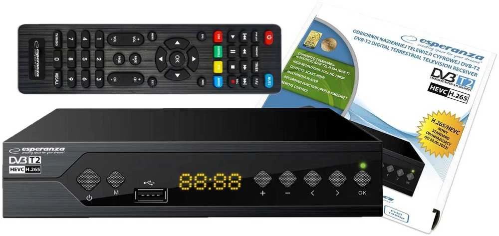 Esperanza EV107R TV set-top box Cable Juodas