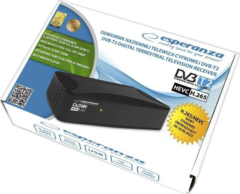 Esperanza EV108R TV set-top box Cable Juodas