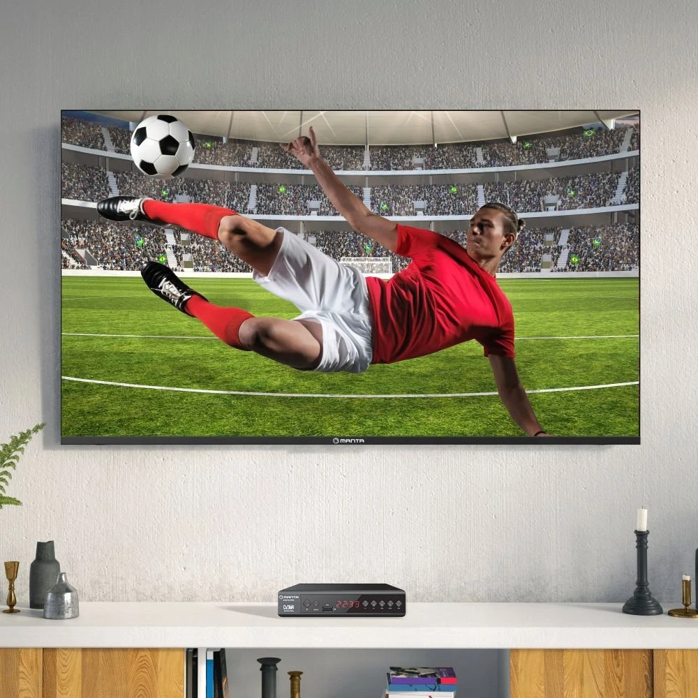 Imtuvas TV Manta Imtuvas DEKODER DVBT2 DVBT 2 TV NAZIEMNEJ Pultas FHD HEVC H.265 HDMI PVR USB