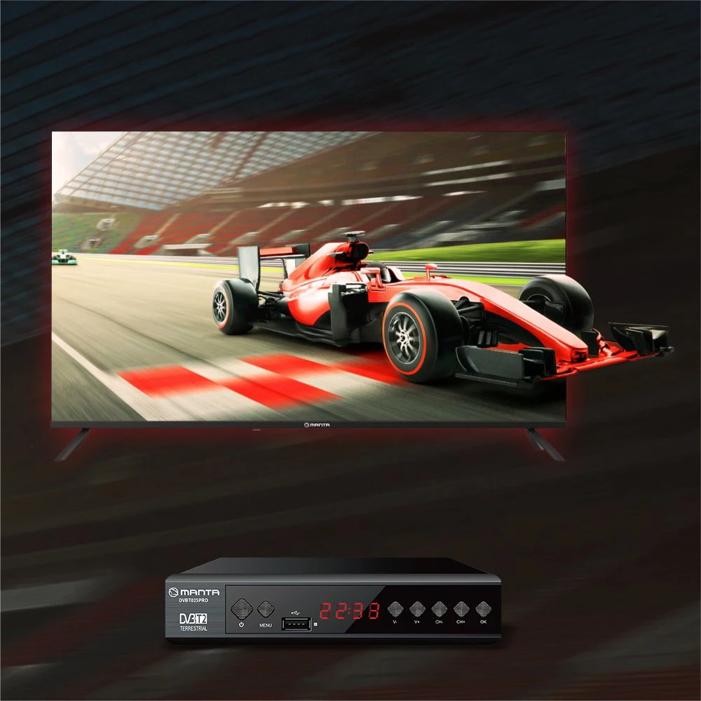 Imtuvas TV Manta Imtuvas DEKODER DVBT2 DVBT 2 TV NAZIEMNEJ Pultas FHD HEVC H.265 HDMI PVR USB