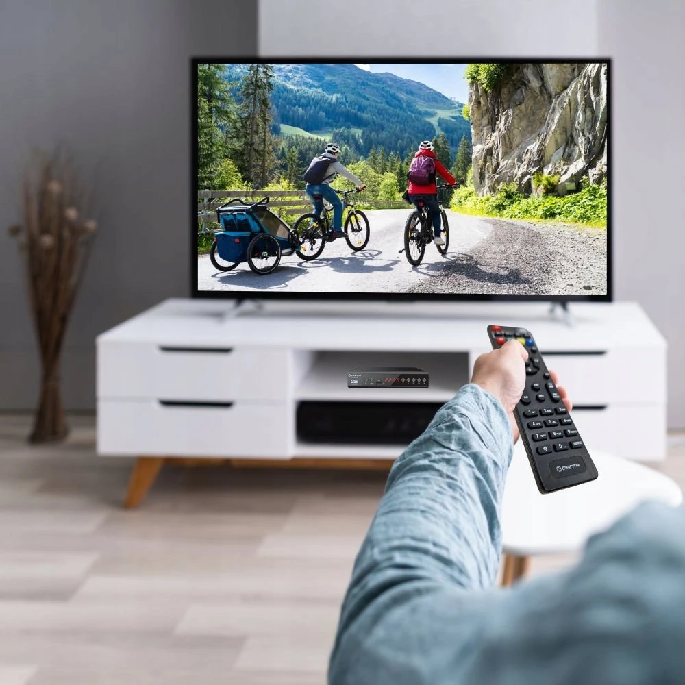 Imtuvas TV Manta Imtuvas DEKODER DVBT2 DVBT 2 TV NAZIEMNEJ Pultas FHD HEVC H.265 HDMI PVR USB