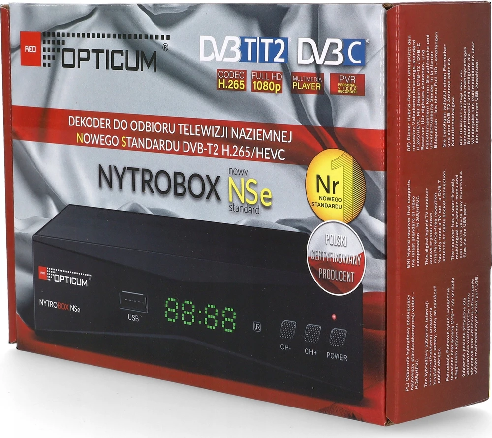 „Opticum Nytrobox NSe“ DVB-T2/C H.265