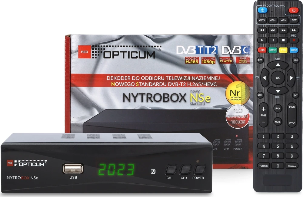 „Opticum Nytrobox NSe“ DVB-T2/C H.265