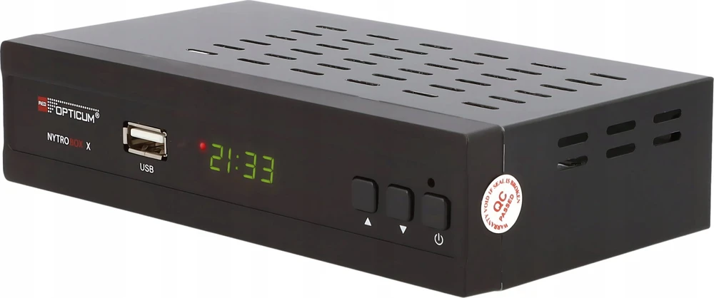 Imtuvas TV Opticum Odbiornik DVB-T2/C Raudona Nytrobox X H.265