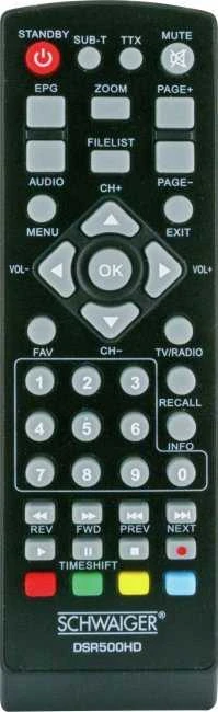 Carruzzo Schwaiger DSR500HD TV priedėlis Kabelis „Full HD“ Juoda