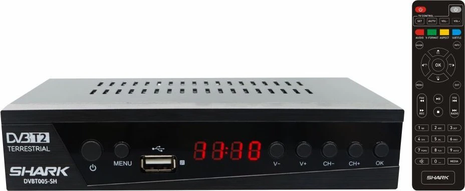 Manta DVBT005-SH TV imtuvas DVBT-T2/HEVC SHARK