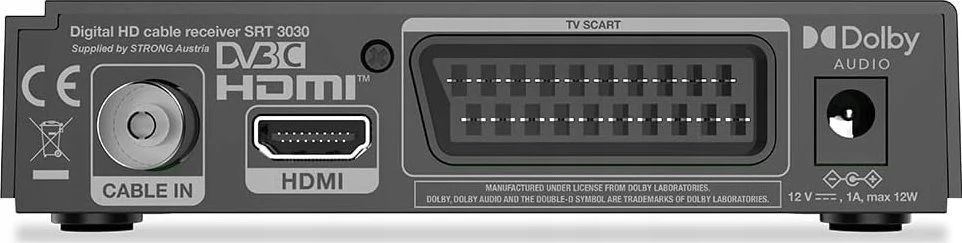 Imtuvas TV Strong SRT3030 HD Kabelreceiver DVB-C