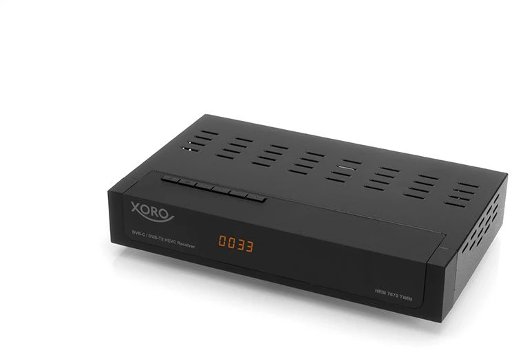 Carruzzo Xoro HRM 7670 TWIN Kabelis, Antžeminis „Full HD“ Juoda