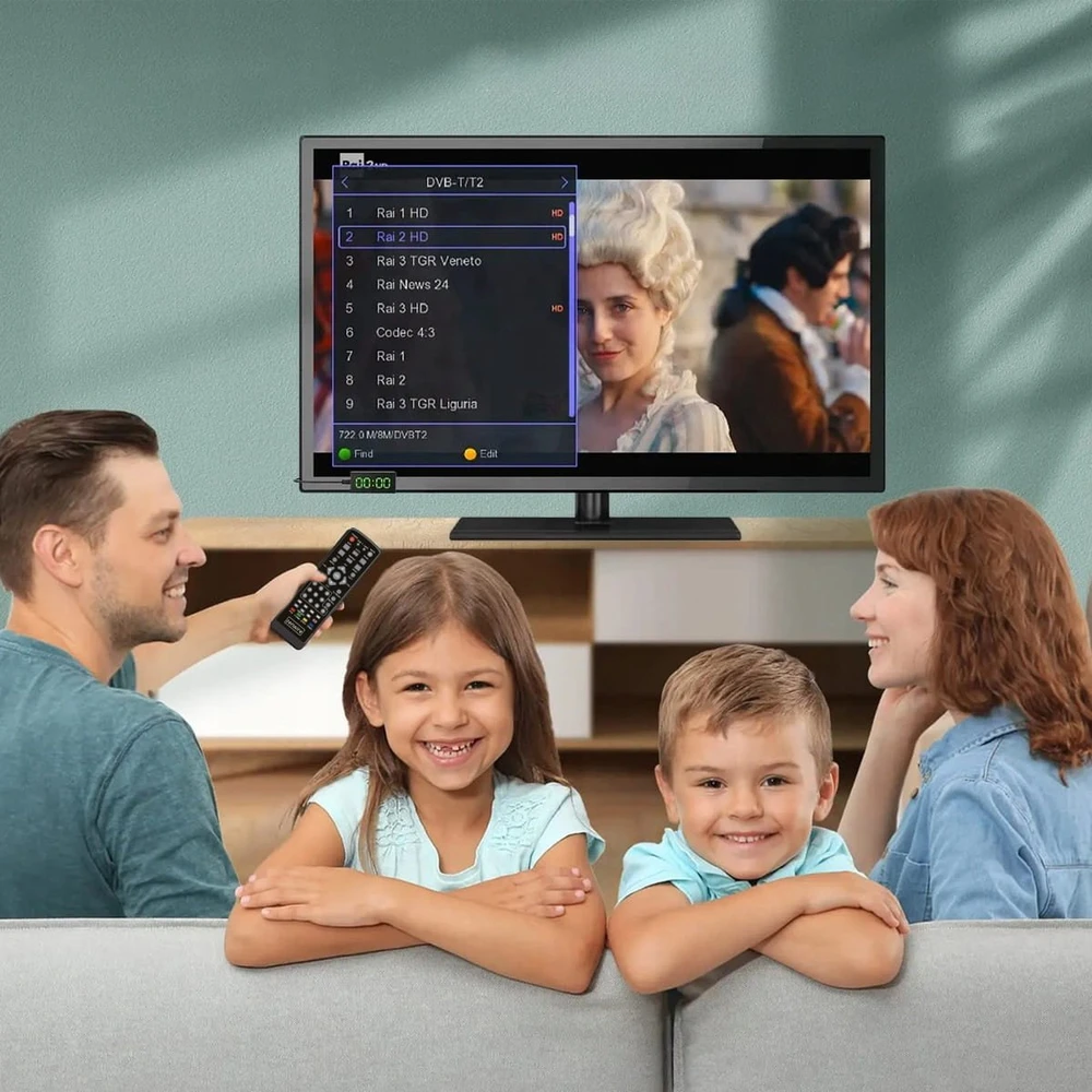 Usorteret DVB-T2 HEVC H.265 WiFi antžeminės televizijos laikiklis Zenwire DVB-T2-002 palydovinis dekoderis-imtuvas