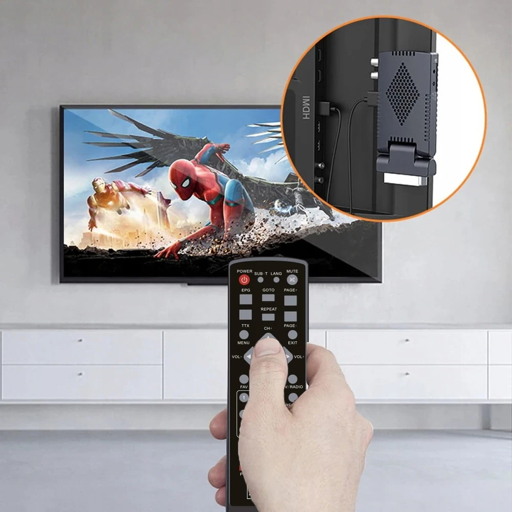 Usorteret DVB-T2 HEVC H.265 WiFi antžeminės televizijos laikiklis Zenwire DVB-T2-002 palydovinis dekoderis-imtuvas