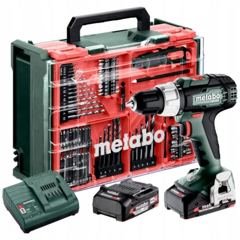 Suktuvas-gręžtuvas Metabo SB 18 L Set; 18 V; 2x2,0 Ah akum.