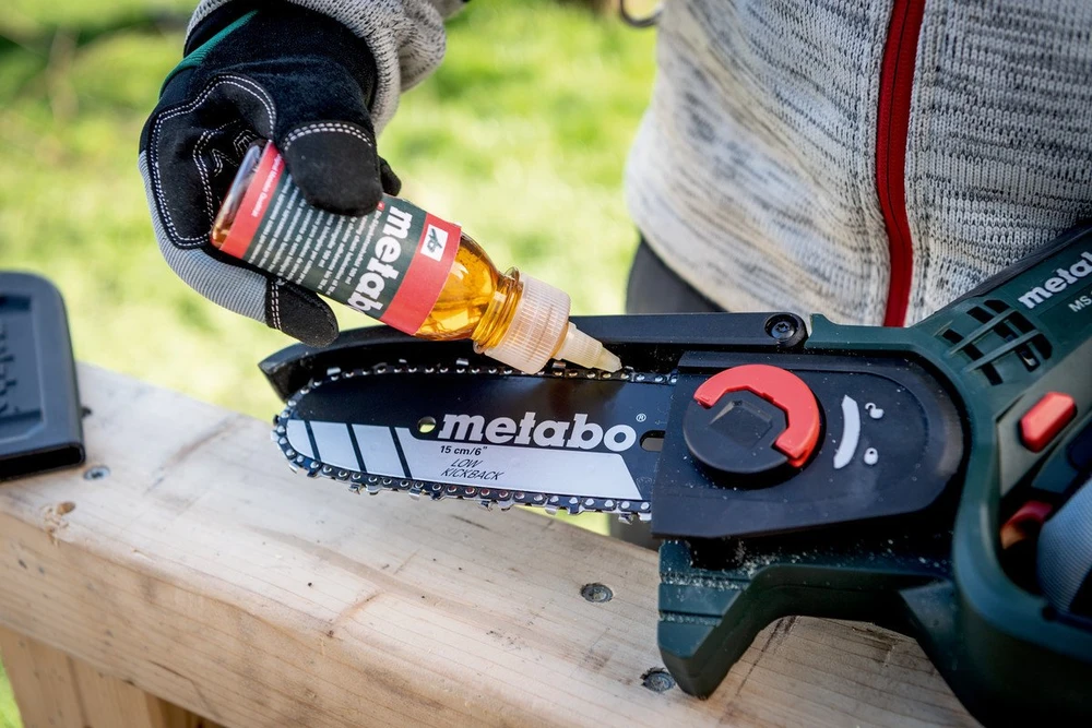 Grandininis pjūklas Aukštapjovė pjūklas Metabo MS 18 LTX 15 Set; 18 V (be akumuliatoriaus ir pakrovėjo)