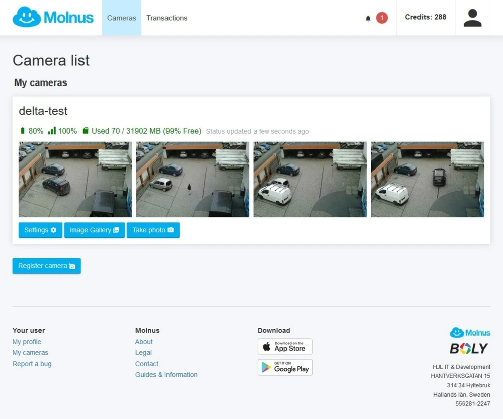 INA FOTOMEDŽIOKLĖS KAMERA HC-BG662-M BOLY