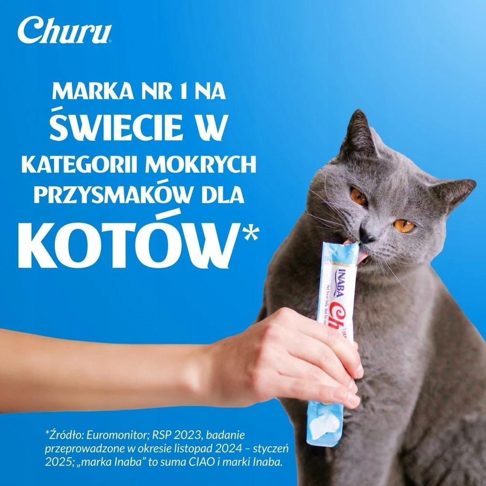 Inaba Ciao INABA Churu Tuna and vištiena mix – skanėstas katėms – 120x14g