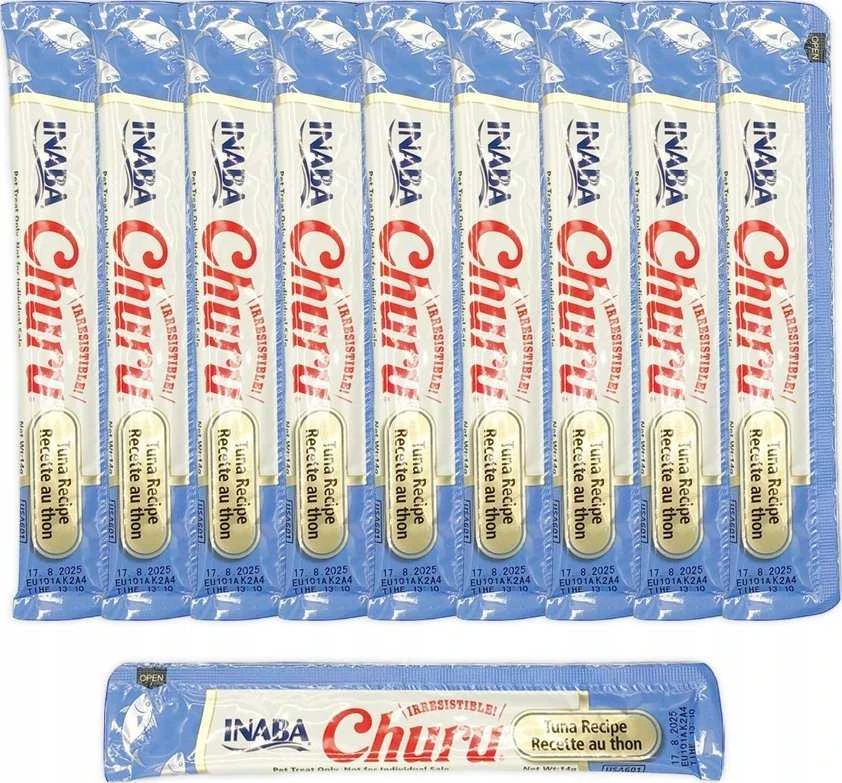 INABA CAT CHURU VARIETIES tuno skanėstas katėms 40x14 g