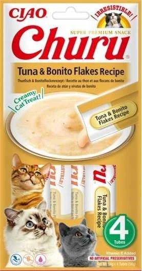 INABA CAT CHURU VARIETIES tuno skanėstas katėms 40x14 g
