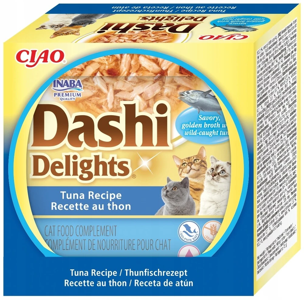 Inaba Ciao INABA Dashi Delights Tuna recipe – šlapias kačių maistas – 70g