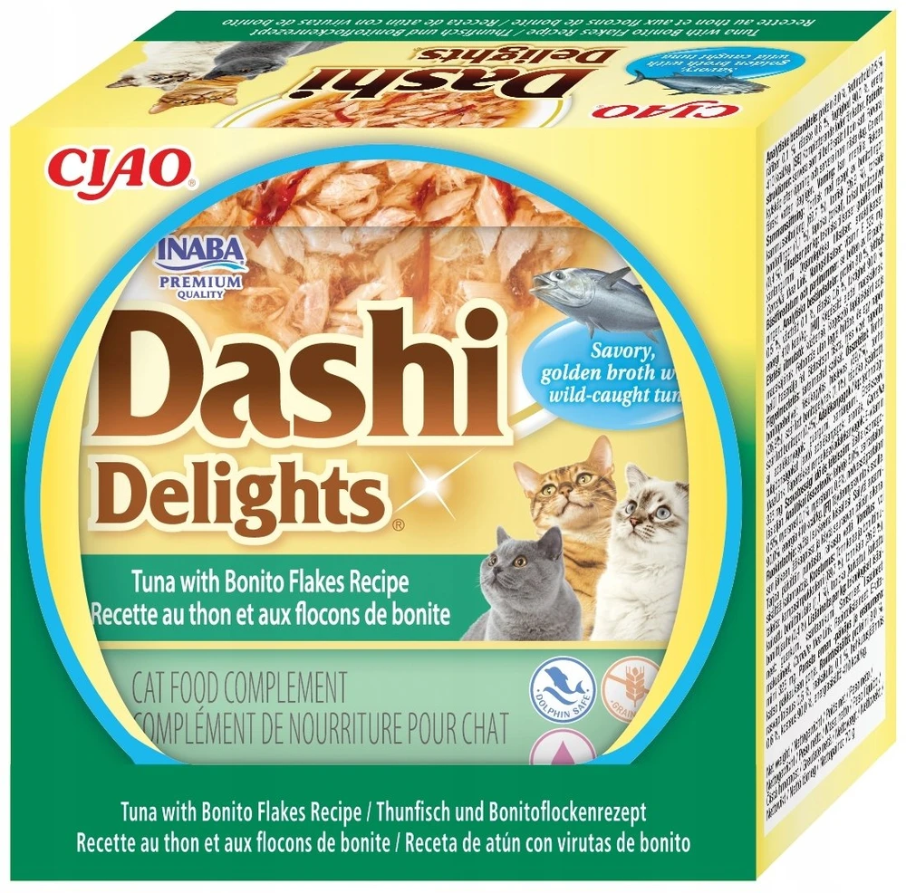 Inaba CIAO Dashi Delights tunas su džiovinta žuvimi šilkiniame sultinyje,70g