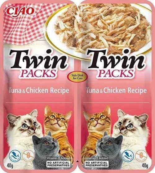 Kačių Skanėstai - INABA Twin Tuna Su Vištiena 2x40g