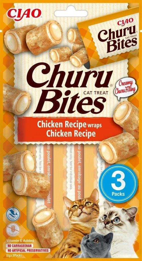 Kačių Skanėstai - Inaba Churu Kąsneliai 3x10 g