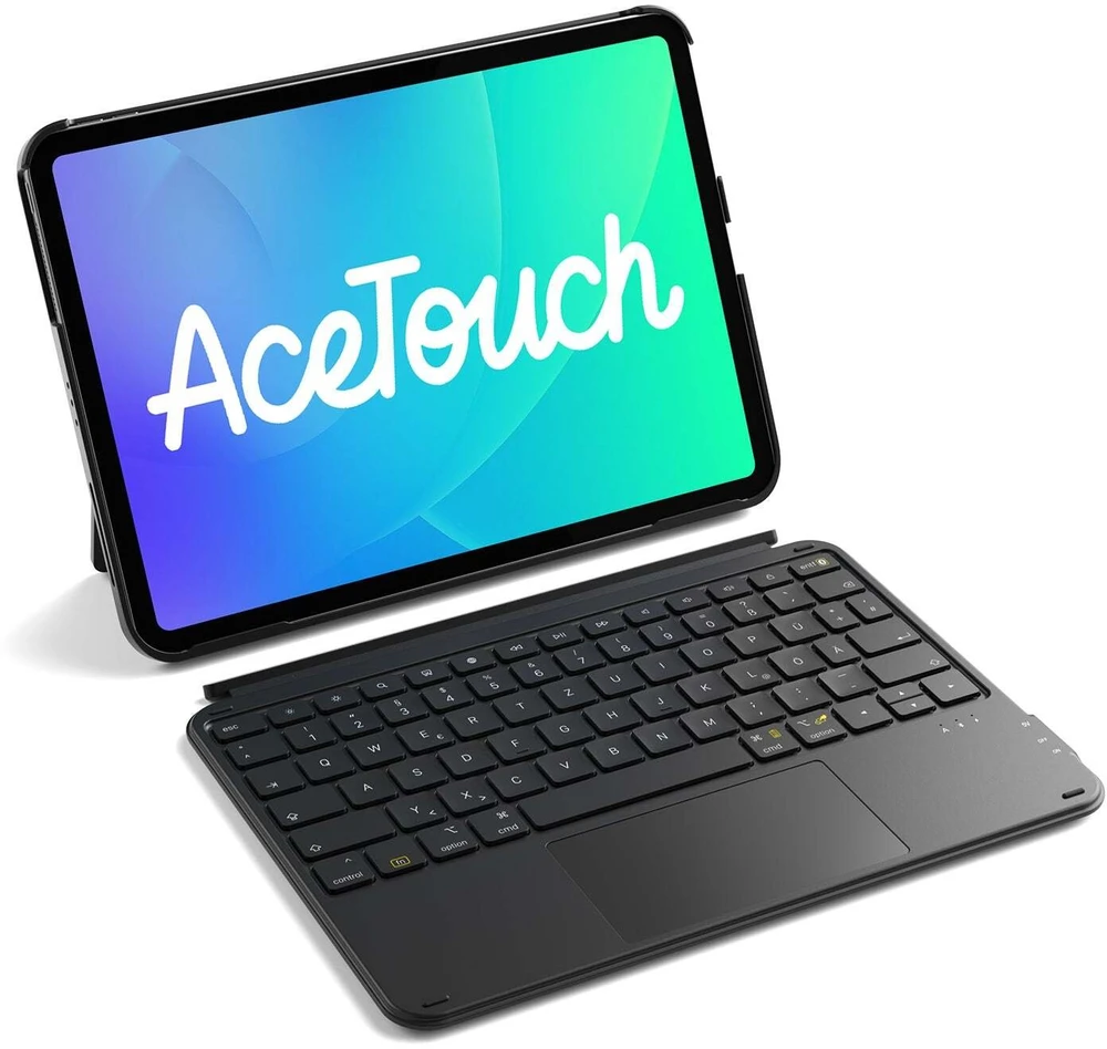 Klaviatūra Carruzzo Inateck KB04122 27,9 cm (11″) „Folio“ Juoda