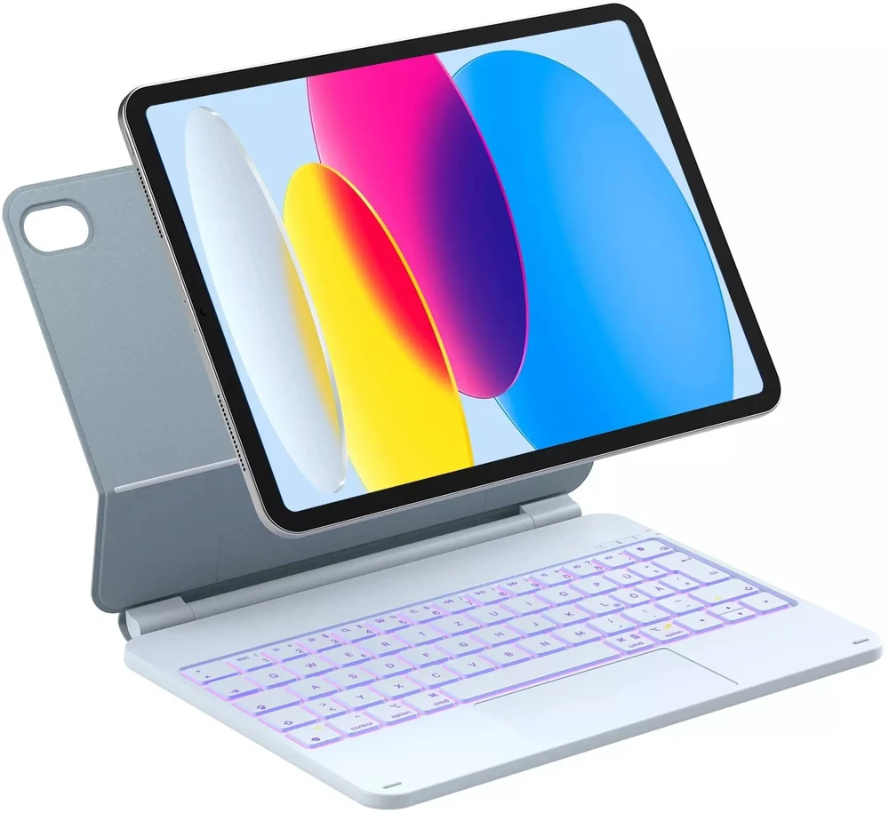 Mėlyna inateck Klaviatūra HĂĽlle fĂĽr iPad 10" QWERTZ mėlynas