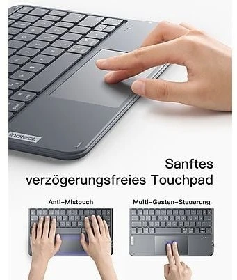 Inateck inateck Klaviatūra Planšetė QWERTZ pilka